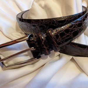 Claudio Orciani Italian Crocodile Leather Belt 1711